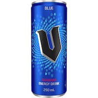 V Blue Guarana Energy Drink