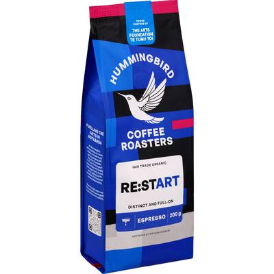 hummingbird espresso grind re:start organic fair trade