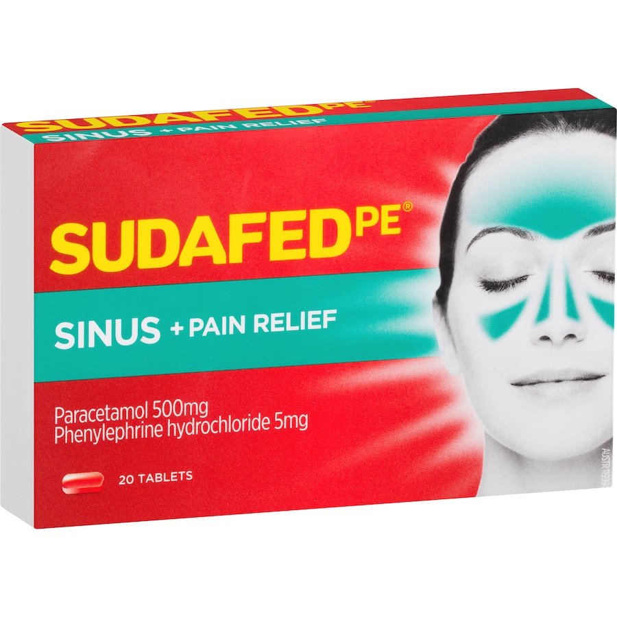 Sudafed Pe Cold Remedy Sinus Pain Relief