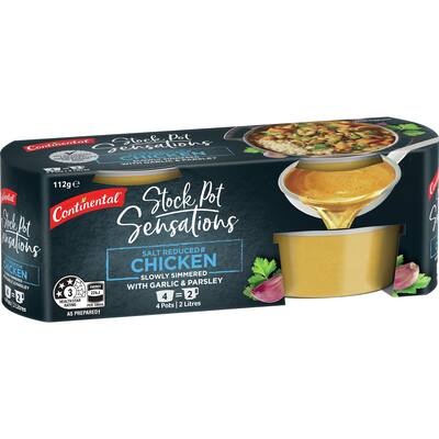 continental stock pot chicken stock salt reduced 4 x 28g
