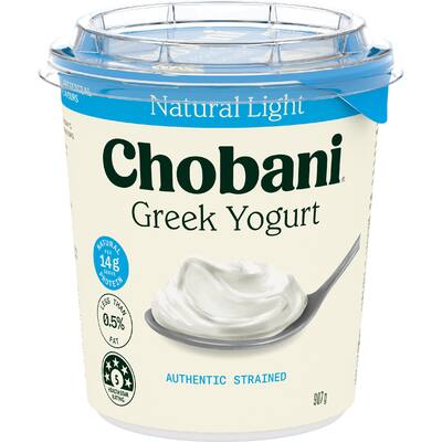 chobani greek yoghurt natural light