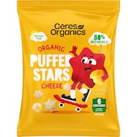 Ceres Organics Puffed Stars Cheese Chips (80G)