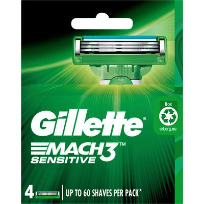 gillette mach 3 sensitive razor refills 