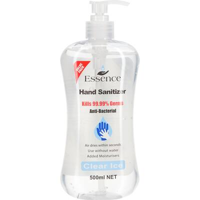 essence hand sanitiser clear ice