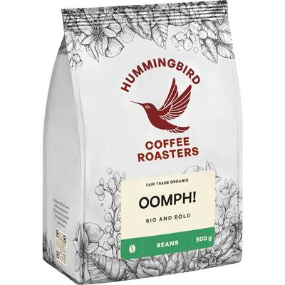 hummingbird coffee beans oomph! organic fair trade
