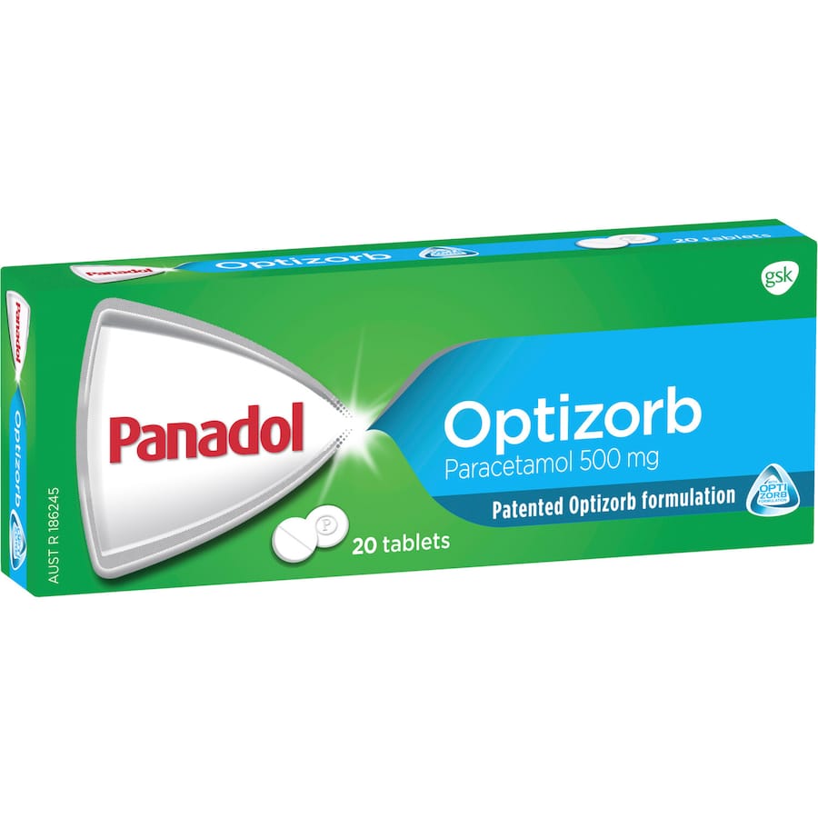 Panadol Optizorb Paracetamol For Fast Pain Relief 500Mg