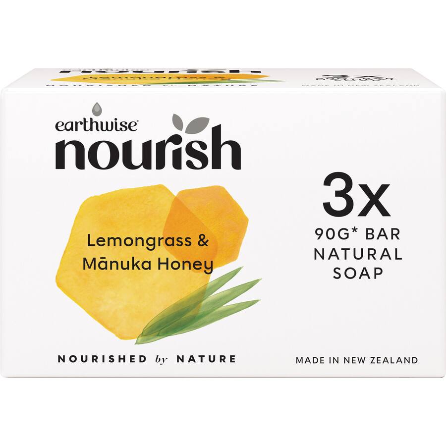 Earthwise Nourish Soap Lemongrass & Manuka Honey