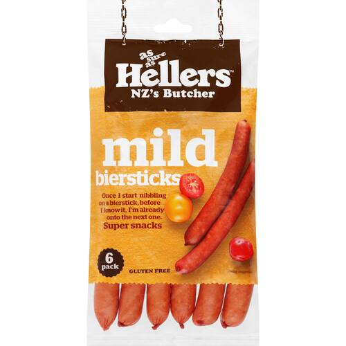 Hellers Biersticks Mild 168g
