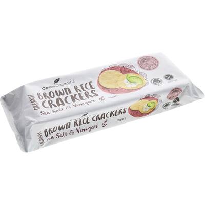 ceres organics brown rice crackers salt & vinegar
