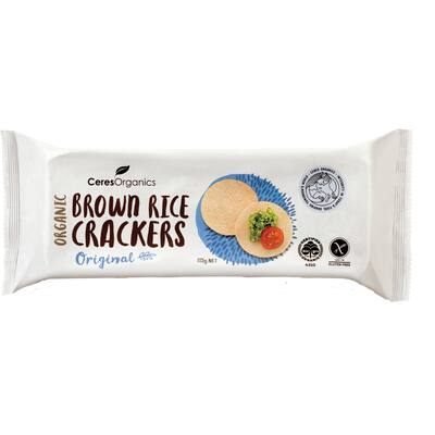 ceres organics brown rice crackers original