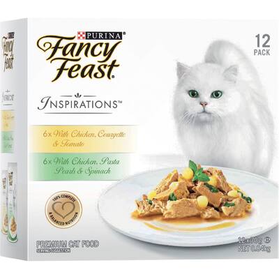 fancy feast inspirations wet cat food chicken & chicken