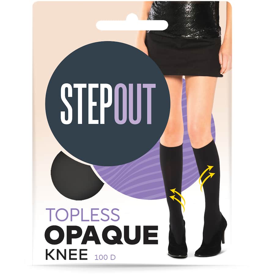 Stepout Sculpt Knee Highs Opaques Topless