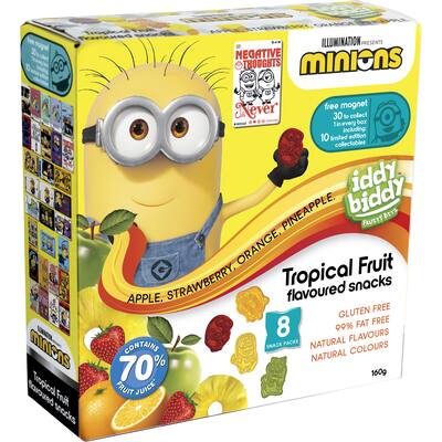 iddy biddy fruit snacks tropical
