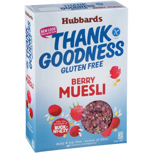 Hubbards Thank Goodness Muesli Berry Gluten Free