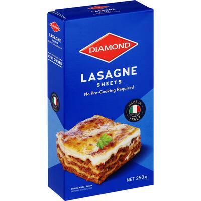 diamond pasta lasagne sheets