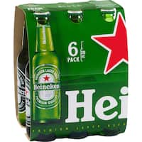 Heineken Lager Beer Bottles (6 x 330ml)