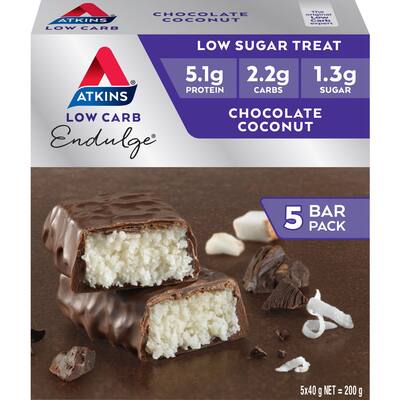atkins endulge nutrition bar chocolate coconut