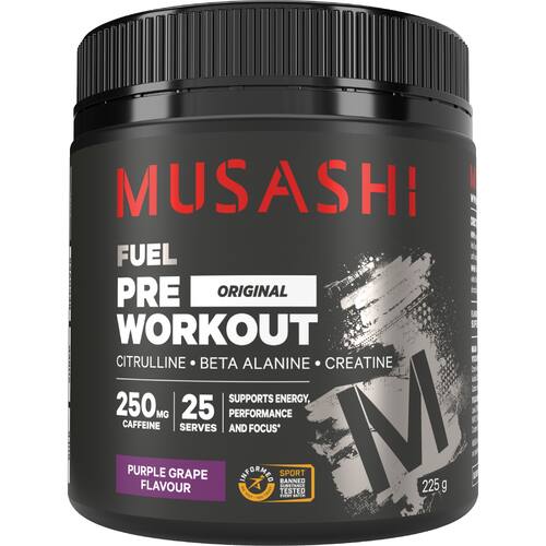 Musashi Pre Workout Formula Purple Grape