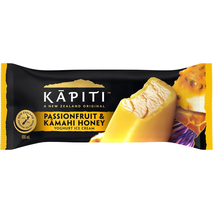 Kapiti Ice Cream On Stick Passionfruit & Yoghurt