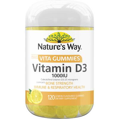 natures way adult vita gummies vitamin d 