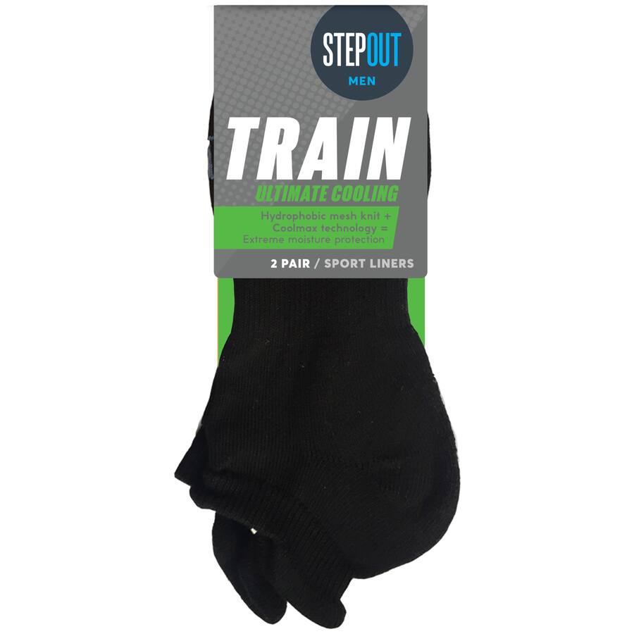 Stepout Mens Socks Trainer Liner Sz 39-43.5