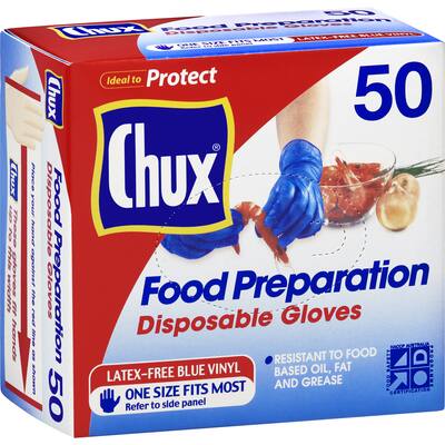 chux gloves food preparation disposable