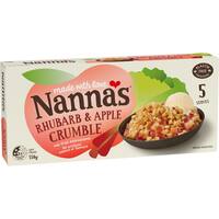 nannas fruit crumble rhubarb & apple