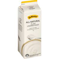 De Winkel All Natural Plain Unsweetened Yoghurt
