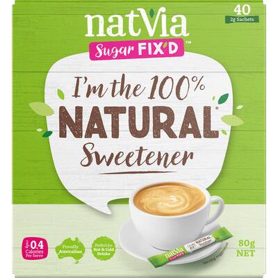 natvia sugar substitute stevia white sweetener