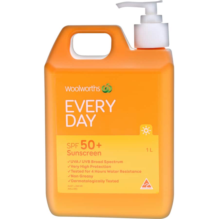 Woolworths Sunscreen Spf 50+