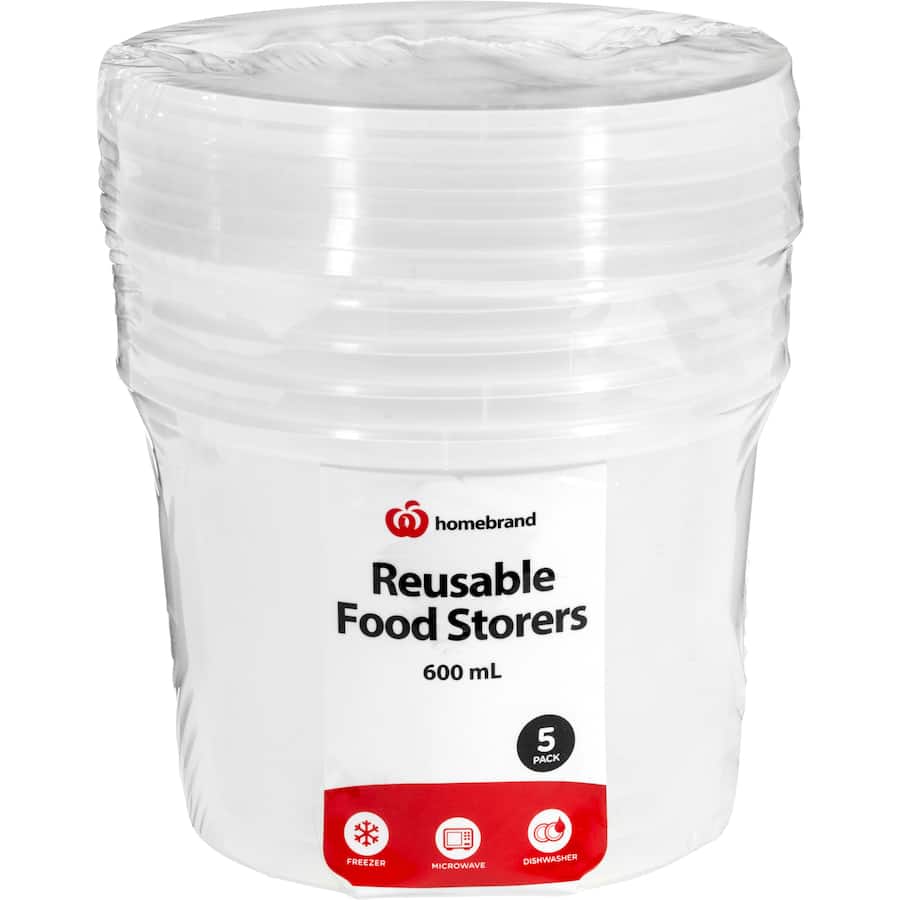 Essentials Container Round Reusable 600Ml