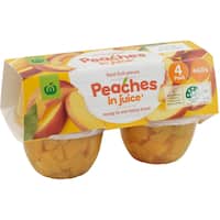 Woolworths Fruit Snack Peaches In Juice