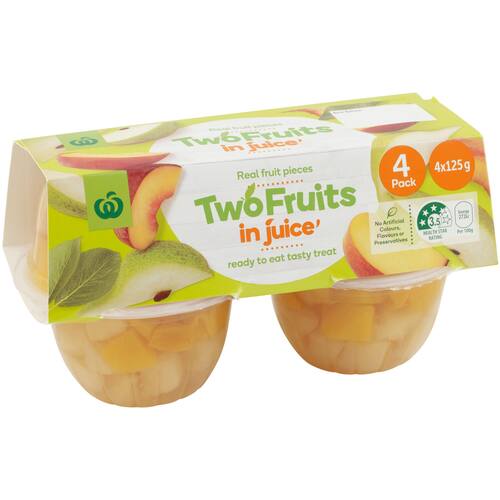 Woolworths Fruit Snack Two Fruits In Juice