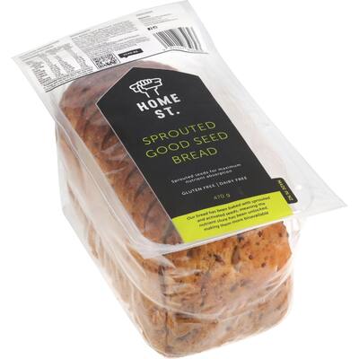 home st. sprouted gluten free bread sliced