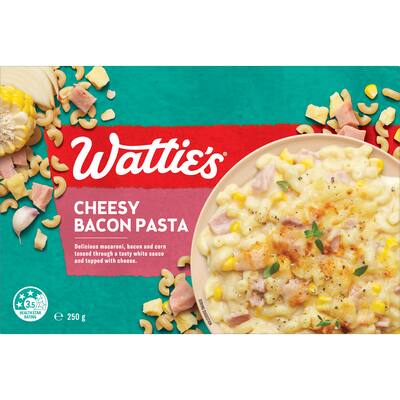 watties frozen meal cheesy bacon pasta