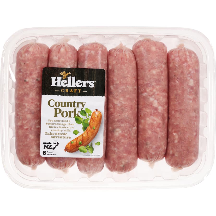 Hellers Sausages Country Pork