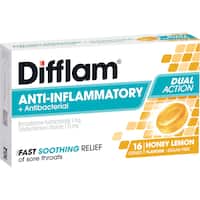 Difflam Anti-Inflammatory Sore Throat Honey Lemon Lozenges