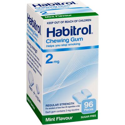 habitrol quit smoking product mint flavour gum 2mg