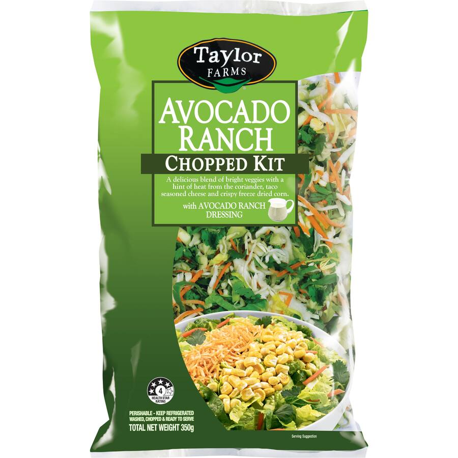 Taylor Farms Fresh Salad Kit Chopped Avocado Ranch