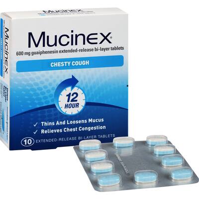mucinex chesty cough fast effective tablets