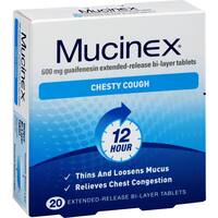 Mucinex Chesty Cough Fast Effective Tablets