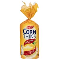 Real Foods Corn Thins Corn Cakes Tasty Cheese