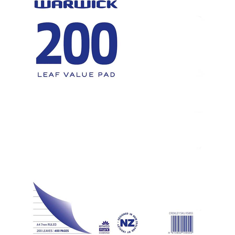 Value Pad A4 200 Leaf