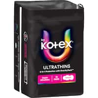 u by kotex pads ultrathins super with wings