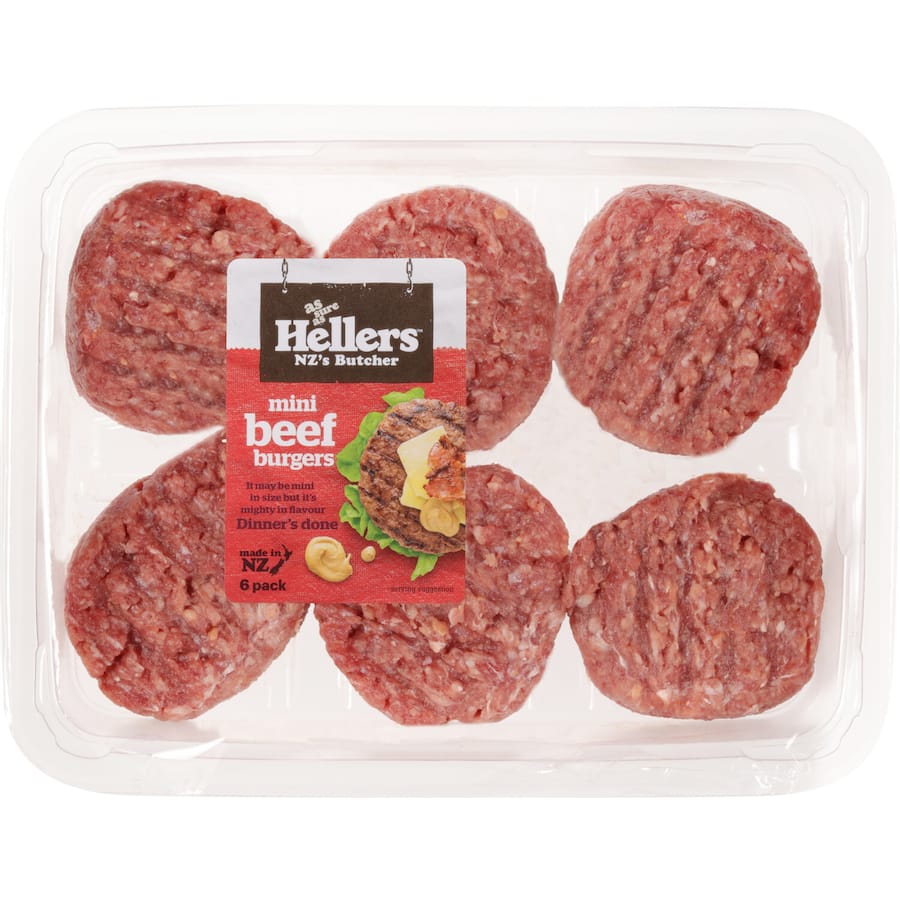 Hellers Burger Patties Mini Beef