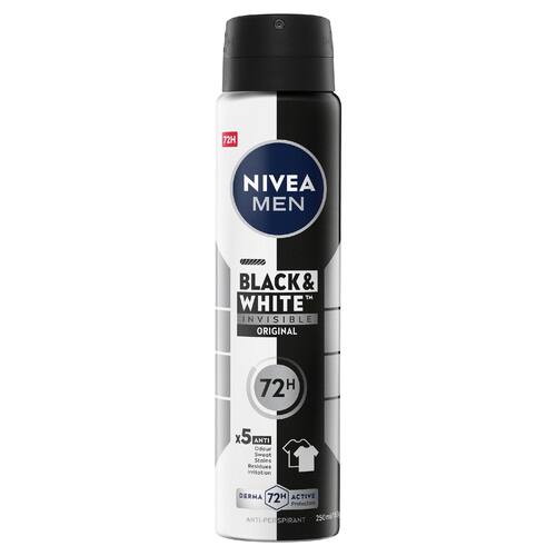 Nivea Men Anti-Perspirant Aerosol Black & White Invisible