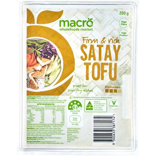 Macro Chilled Tofu Satay