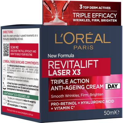 loreal revitalift anti ageing cream laser x3