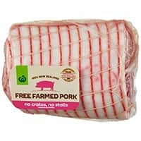 Woolworths Free Farmed Pork Roast Boneless Loin