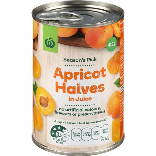 Woolworths Apricot Halves In Juice